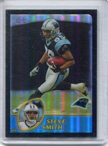 2003 Topps Chrome - STEVE SMITH - Black Refractor 133 - CAROLINA PANTHERS #d/599
