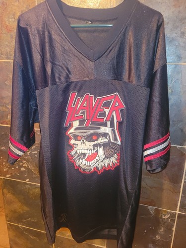 Slayer Disciple 81 Black Football Jersey Rare - Picture 1 of 6