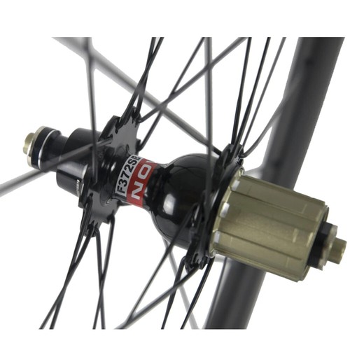 Carbon Fiber Road Bike Wheelset 50mm Depth Matte 25mm Clincher Wide U Shape - Picture 3 of 16