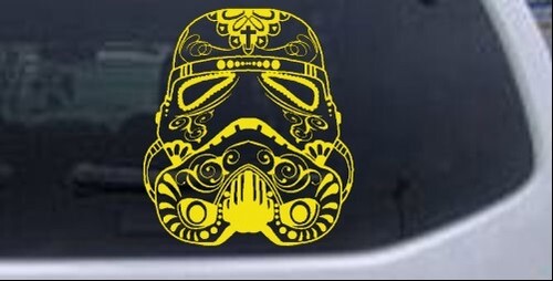 Calcomanía adhesiva Star Wars Stormtrooper calavera de azúcar ventana de automóvil o camión computadora portátil - Imagen 18 de 32