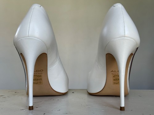 Aldo Mermaid-100 weiße klare Lucidite Stiletto Pumps - Bild 22 von 54