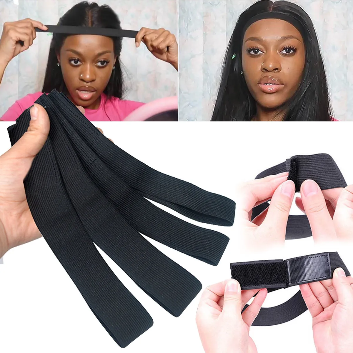 Comfort Items for Women under 1&4 Band For Wig Wig Edge Elastic Wrapped The  Edge
