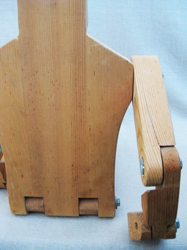 Volkskunst Vintage Holz Gelenk Puppe Skulptur Don Ellefson - Bild 6 von 8
