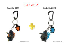 Godzilla mascot keychain Godzilla 1995  Godzilla 2023 Set of 2 Godzilla Store