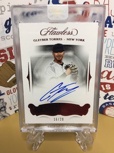 2018-Panini-Flawless-Gleyber-Torres-RC-Auto-Ruby-20-New-York-Yankees