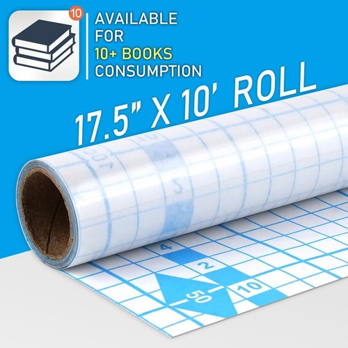 Clear Contact Paper Roll for Books, 17.5 in x 10 ft Self Adhesive - Picture 6 of 7