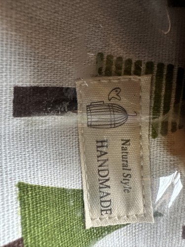 Natürlicher Stil HANDGEMACHTE Baumdruck Canvas Kosmetiktasche in perfektem Zustand. - Bild 2 von 2