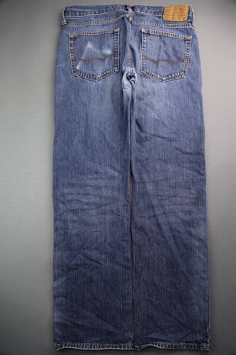 Jeans uomo 2015 American Eagle originali dritti invecchiati taglia 32x32 (Msr 33x31) - Foto 8 di 12