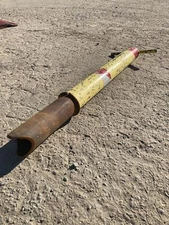 Security Post Guard Front Gate Checkpoint Yellow Bollard Post Vehicle Gate 52"