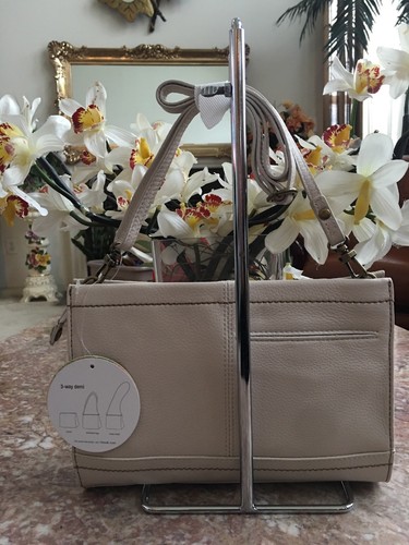 NWT THE SAK Iris Stone Leather 3-way Demi Clutch Crossbody Shoulder Bag Ret. $99 - Picture 3 of 9