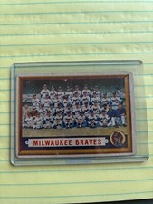 Milwaukee Braves Team Card 1957 Topps