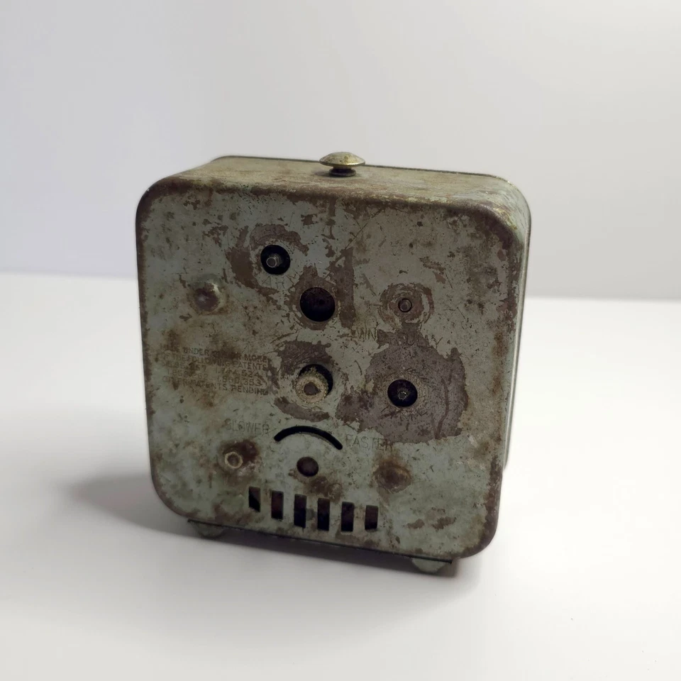 Vintage Ingraham Time Square Alarm Clock Untested - Image 3 of 4