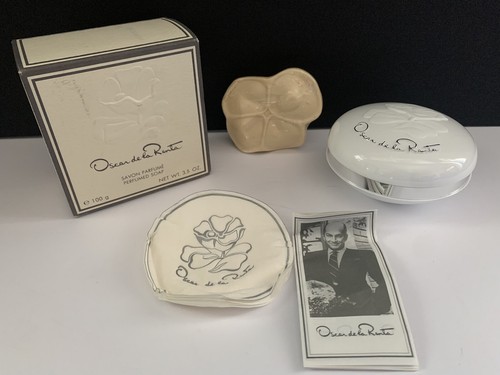 Vintage Oscar de la Renta Savon Perfume Soap Bar Made In France Sealed Soap - Picture 1 of 12