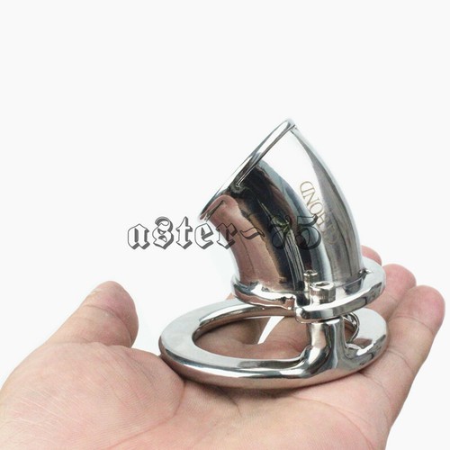 New Male Chastity Device Short/Long Cage Stainless Steel Bound Pendant Lock Cage - Picture 12 of 12