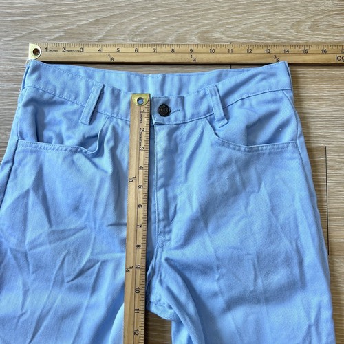 Stivali vintage anni 70 Levis arancione tab taglio 30x28 azzurro discoteca tempo libero USA - Foto 11 di 15