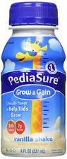 PediaSure Grow & Gain Kids' Nutritional Shake Vanilla Ready-To-Drink Bottles, 24