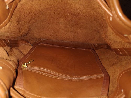 Vintage Coach Bag 1990s Thompson + Drawstring Bucket Bag + #4151 - Picture 2 of 3