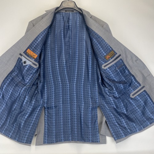 Enzo Tovare Collection Men's 40 100% Wool Suit Jacket - Made In Italy Gray - Picture 7 of 13
