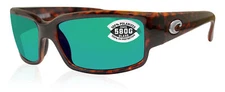 Costa Del Mar caballito tortoise frame green mirror 580G glass polarized lens