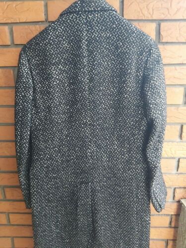 Etro Linen Mohair Alpaca Linen Wool Calf Fur Men's Coat Overcoat Jacket Italy - Picture 2 of 8