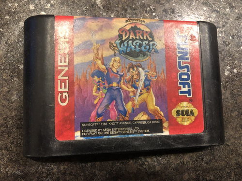 CARTUCHO JUEGO PIRATAS DEL AGUA OSCURA SEGA GENESIS SOLO FUNCIONA BIEN NES HQ