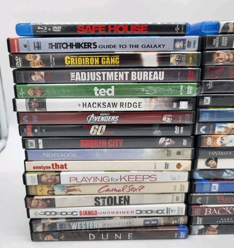 Lot 34 Assorted Movies DVDs Action Thriller Suspense Horror Comedy Romance Bulk - Picture 2 of 11