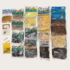 Lot of 18 Packages of Doll Hair Plus Parts Arms Animal Nose Eyes