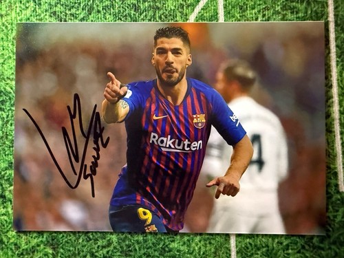 COA Foto ZERTIFIKAT LUIS SUAREZ Autogramm Signiert Autograph Signed Photo