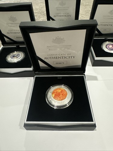 Earth & Beyond Domed coin set  Earth, Moon,  Sun,  Milky Way Ramint - Picture 6 of 10