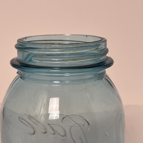 Vintage #5 Kugel Einmachglas blau 1923 - 1933 Ära #5 Moonshine / Einmachglas - Bild 7 von 13