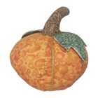 Fabric Orange Plush Pumpkin Primitive Halloween Thanksgiving Autumn Fall Decor