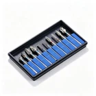 10 Pcs Dental Lab Polishing Bur Drills Tungsten Steel Carbide Burs 2.35MM