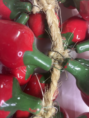 "Chile de cerámica pintado a mano Ristra 17""" - Imagen 10 de 10