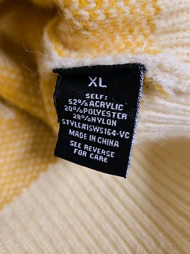 VICI Chili Days Struktur Blumen Strick Pullover Beige Gelb Damen Gr. XL - Bild 7 von 10