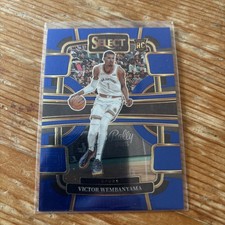 Victor Wembanyama 2023-24 Panini Select Concourse Blue Prizm RC #87