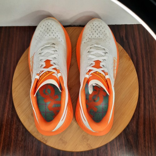 Hoka One One Mach 6 Womens 10 Shoes Frost Lava Orange Athletic Running Sneakers - Picture 9 of 10