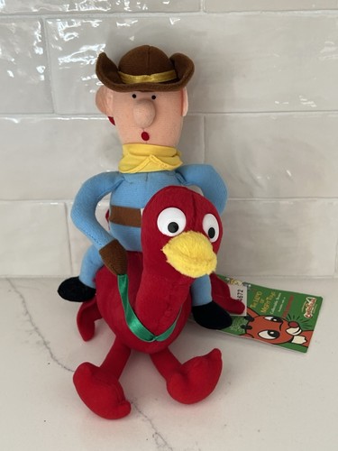 Vintage 1999 Rudolph The Red Nosed Reindeer The Misfits Toys Cowboy On Ostrich - Bild 1 von 4
