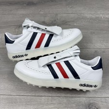 Adidas Coursecup Spikeless Golf Shoes ‘White / Red’ - Size UK 8.5 / EU 42 2/3