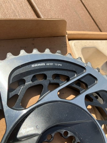 SRAM Red AXS D1 2x Power Meter Chainring 48/35T Direct Mount 8-Bolt Low Miles - Bild 2 von 8