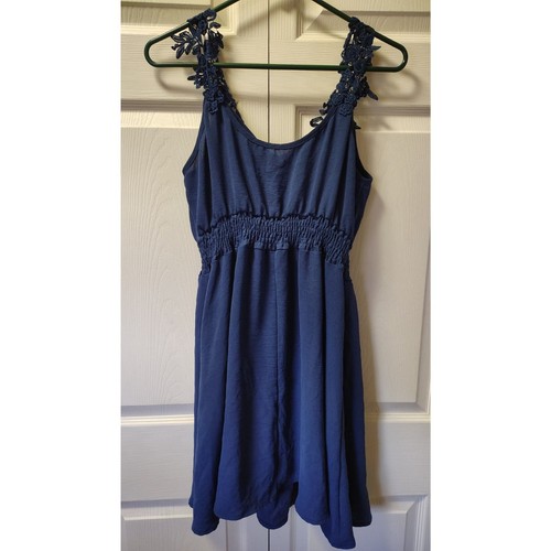 Shein Damen Kleid groß blau über dem Knie ärmellos - Bild 4 von 6