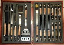 Berghoff 24 Piece BBQ Set Wooden Case 