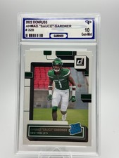 Ahmad “Sauce” Gardner Jets 2022 Panini Donruss RC Rated Rookie 328 Gem Mint 10