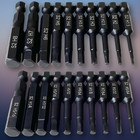 Hex Head Allen Wrench Drill Bit Set (10pc Metric & 10pc SAE), , Upgraded 1/4"...