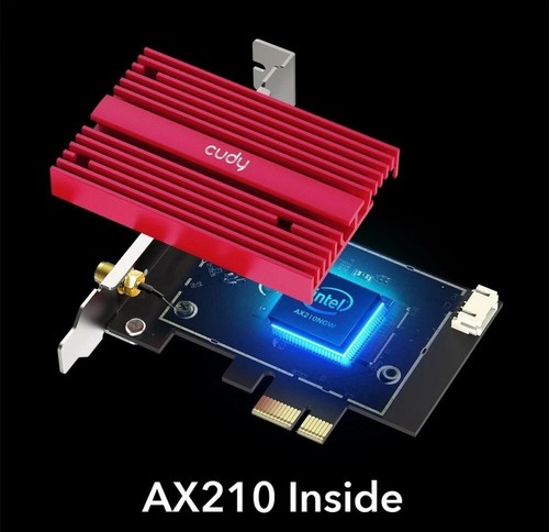 Cudy WE4000 | AX5400 Wireless Tri-Band Wi-Fi 6/6E Bluetooth 5.2 PCI Express Card - Photo 4/10