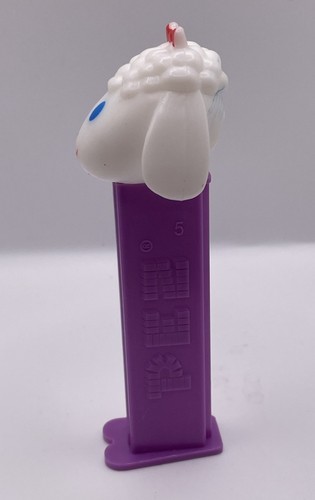 Vintage 1979 PEZ Schaf Lamm Pez Spender lila Stiel Made in Slovenia Pat 4.9 - Bild 4 von 6