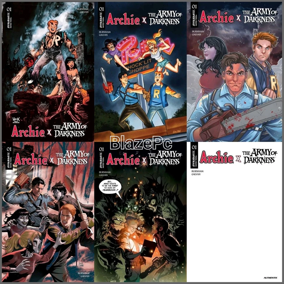 Archie X Army of Darkness #1 Cover A B C D E F Variant Set Options Presale 2/4