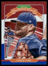 2020 Donruss Optic Red White and Blue #21 Lance Lynn DK /150 - BB