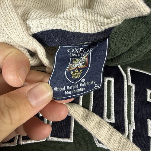 Oxford University Green Sweatshirt Hoodie Crest Logo Pullover Size Medium - Bild 5 von 5