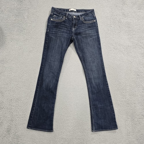 Levi's Girls' 715  Boot Cut Jeans 28x30 Size 16 Regular Adjustable Blue Denim