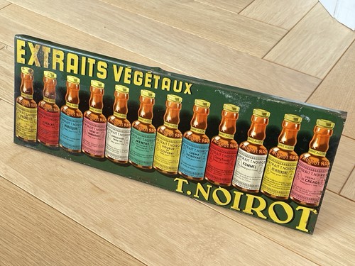 Ancienne Tôle lithographiée publicitaire T. Noirot Extraits végétaux - Alcool - Picture 2 of 5